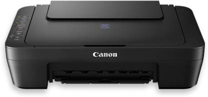 Canon PIXMA E470 Multi-function WiFi Color Printer  (White, Ink Cartridge)